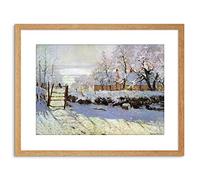 Wee Blue Coo Painting Monet Magpie Old Master Framed Wall Art Print