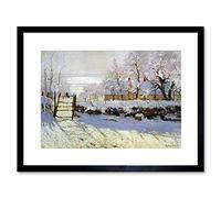 Wee Blue Coo Painting Monet Magpie Old Master Framed Wall Art Print