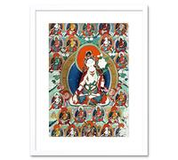 Wee Blue Coo Painting Mongolia White Tara Framed Wall Art Print