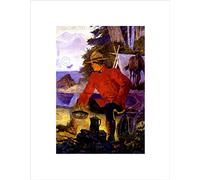 Wee Blue Coo Painting Moose Canadian Mounty Painting Wall Art Print