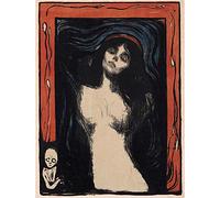 Wee Blue Coo Painting Munch The Madonna Art Print Poster Wall Decor 12X16 Inch