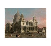 Wee Blue Coo Painting Old Master Canaletto St Pauls Cathedral London Wall Art Print