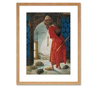 Wee Blue Coo PAINTING OSMAN HAMDI BEY TORTOISE TRAINER OLD MASTER FRAMED PRINT F97X4376