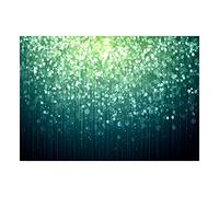 Wee Blue Coo Painting Pattern Green Sequin Sparkle Design Wall Art Print