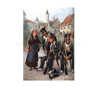 Wee Blue Coo Painting Polish Army Chelminski 2nd Infantry Regiment Wall Art Print