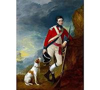 Wee Blue Coo Painting Portrait Gainsborough Officer 4Th Regiment Foot Poster Print Bb12710A