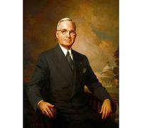 Wee Blue Coo PAINTING PORTRAIT KEMPTON PRESIDENT HARRY TRUMAN POSTER ART PRINT