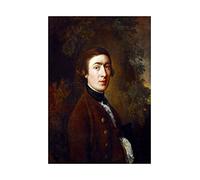 Wee Blue Coo Painting Portrait Selft Homas Gainsborough Wall Art Print