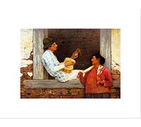 Wee Blue Coo PAINTING PORTRAIT STUDY ALMEIDA JUNIOR GUITAR PLAYER FRAMED ART PRINT B12X3989