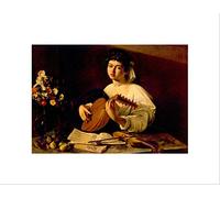 Wee Blue Coo Painting Portrait Study Caravaggio Lute Player Wall Art Print