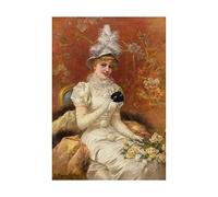 Wee Blue Coo Painting Portrait Study Eisman-semenowsky Beauty Unmasked Wall Art Print