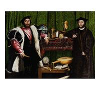 Wee Blue Coo Painting Portrait Study Holbein Ambassadors Poster Art Print Bb12565A