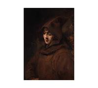 Wee Blue Coo Painting Portrait Study Rembrandt Titus As A Monk Wall Art Print