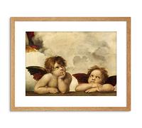 Wee Blue Coo Painting Raphael Sistine Madonna Group Angels Framed Print F97X6212