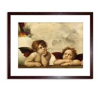 Wee Blue Coo PAINTING RAPHAEL SISTINE MADONNA GROUP ANGELS FRAMED PRINT F97X6212