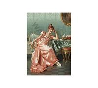 Wee Blue Coo Painting Reggianini Composing A Letter Wall Art Print