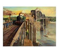 Wee Blue Coo PAINTING ROYAL ALBERT BRIDGE SALTASH BRITISH RAILWAYS ART POSTER PRINT 18x24 INCH LV2858