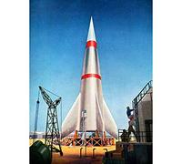 Wee Blue Coo Painting Science Space Rocket Missile Launch Sci Fi Art Print Poster Wall Decor 12X16 Inch