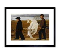 Wee Blue Coo Painting Simberg The Wounded Angel Framed Wall Art Print