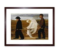 Wee Blue Coo Painting Simberg The Wounded Angel Framed Wall Art Print