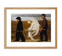 Wee Blue Coo PAINTING SIMBERG THE WOUNDED ANGEL SMALL FRAMED ART PRINT F97X13095