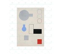 Wee Blue Coo Painting Sophie Taeuber Arp Kompozycja Abstract Wall Art Print