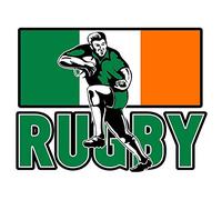 Wee Blue Coo Painting Sport Ireland Rugby Football Flag Irish Player Art Print Poster Wall Decor 12X16 Inch