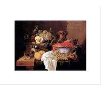 Wee Blue Coo Painting Still Life Coosemans Fruit With Lobster Wall Art Print
