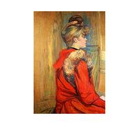 Wee Blue Coo Painting Toulouse-lautrec Girl Fur Study Wall Art Print