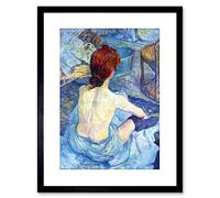 Wee Blue Coo PAINTING TOULOUSE-LAUTREC ROUSSE TOILET FRAMED PRINT F97X3617