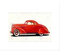 Wee Blue Coo PAINTING TRANSPORT AUTOMOBILE CAR CLASSIC LAFAYETTE NASH FRAMED PRINT B12X7518