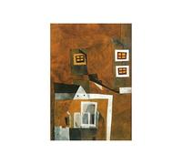 Wee Blue Coo Painting Vajda Floating Houses 12x16 Wall Art Print