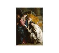 Wee Blue Coo Painting Van Dyck Vision Of Blessed Hermann Joseph Wall Art Print