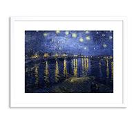 Wee Blue Coo PAINTING VAN GOGH STARRY NIGHT OVER RHONE FRAMED PICTURE ART PRINT F97X9734