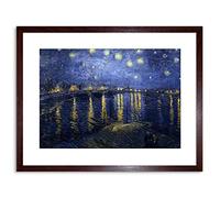 Wee Blue Coo Painting Van Gogh Starry Night Over Rhone Framed Wall Art Print