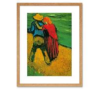 Wee Blue Coo Painting Van Gogh Two Lovers Old Master Framed Wall Art Print