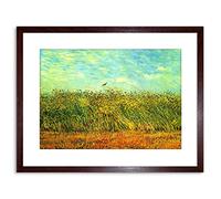 Wee Blue Coo PAINTING VAN GOGH WHEAT FIELD WITH LARK FRAMED PICTURE ART PRINT F97X9805