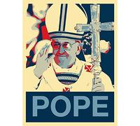 Wee Blue Coo Painting Vatican City Star Pope Francis Jorge Bergoglio Art Print Poster Wall Decor 12X16 Inch