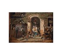 Wee Blue Coo Painting Voordecker Hunter's Dwelling Wall Art Print