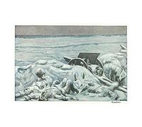Wee Blue Coo Painting War Great Wwi Baluschek Snowed In 12X16 Wall Art Print