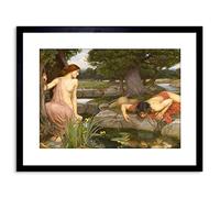 Wee Blue Coo PAINTING WATERHOUSE ECHO NARCISSUS FRAMED PRINT F97X3789
