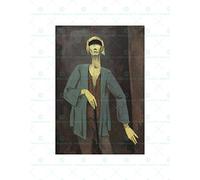 Wee Blue Coo Painting Werner Heuser 1954 Der Blinde The Blind Wall Art Print