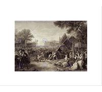 Wee Blue Coo Paintings Drawing Liberty Pole Independence Flag USA Wall Art Print