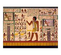 Wee Blue Coo Paintings Drawing Mural Giza Tomb Ancient Egypt Hieroglyphic Art Print Poster Wall Decor 12X16 Inch