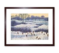 Wee Blue Coo Paintings Landscape Painting Winter Snow Tree Framed Wall Art Print
