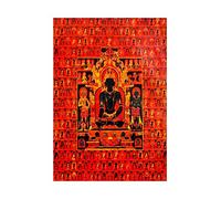 Wee Blue Coo Paintings Portrait Buddha Tibetan Thangka Picture Wall Art Print