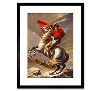 Wee Blue Coo Paintings Portrait Napoleon Emperor Alps Horse Framed Wall Art Print