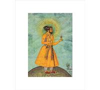 Wee Blue Coo Paintings Portrait Shah Jahan Mughal Emperor India Framed Art Print B12X9911