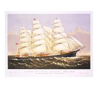 Wee Blue Coo Paintings Transport Three Brothers Clipper Ship Sail Mast Sea Canvas Print