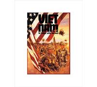 Wee Blue Coo PAINTINGS VIETNAM WAR VETERAN FLAG SOLDIER GUN MILITARY FRAMED PRINT B12X10977